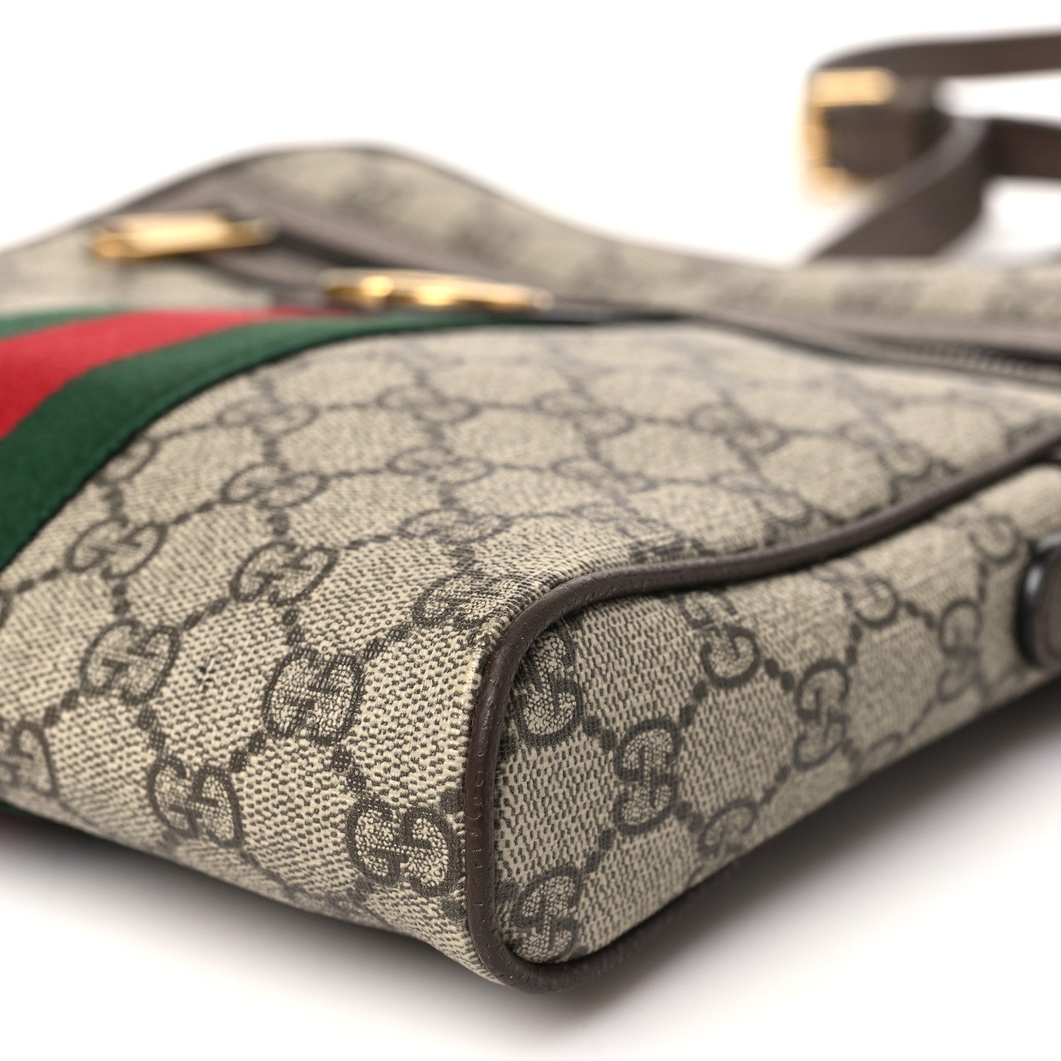 Gucci GG Supreme Monogram Web Small Ophidia Messenger Bag Brown 10 of 10