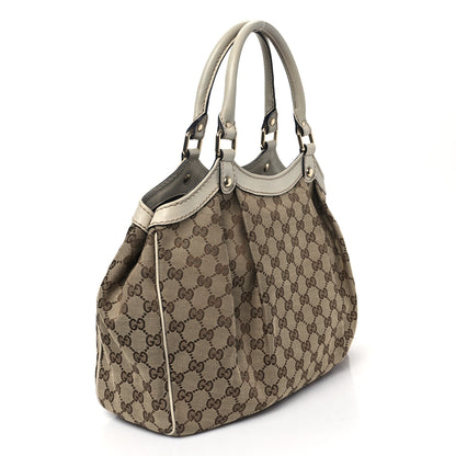 Gucci Monogram Medium Sukey Tote Off White 3 of 12