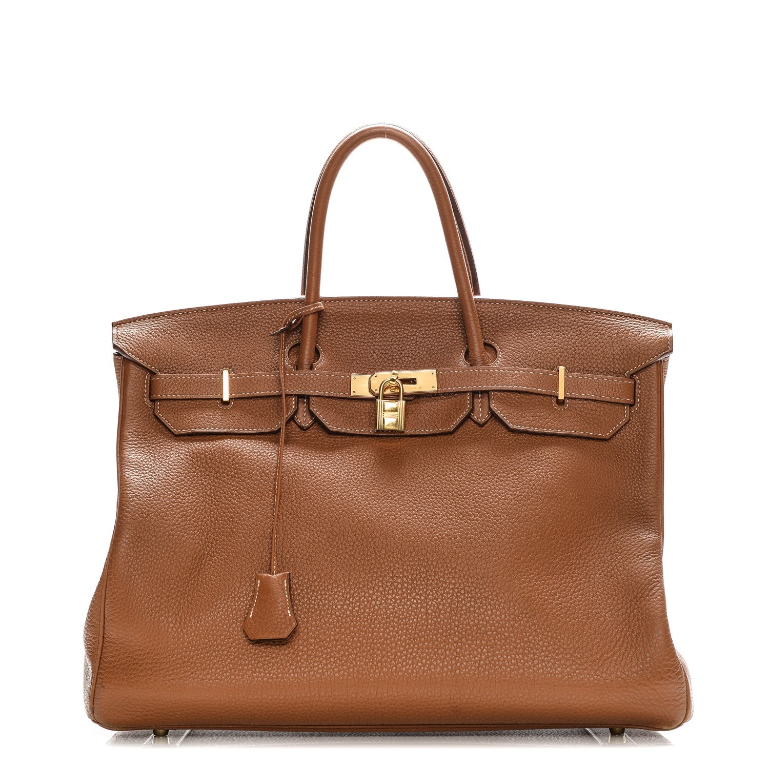 Hermes Taurillon Clemence Birkin 40 Gold 1 of 37