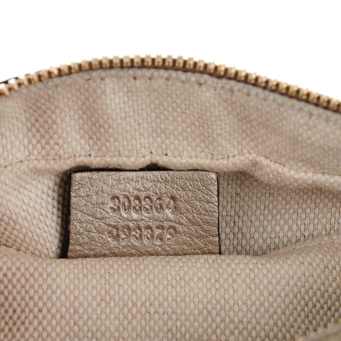 Metallic Pebbled Calfskin Small Soho Disco Bag Golden Beige