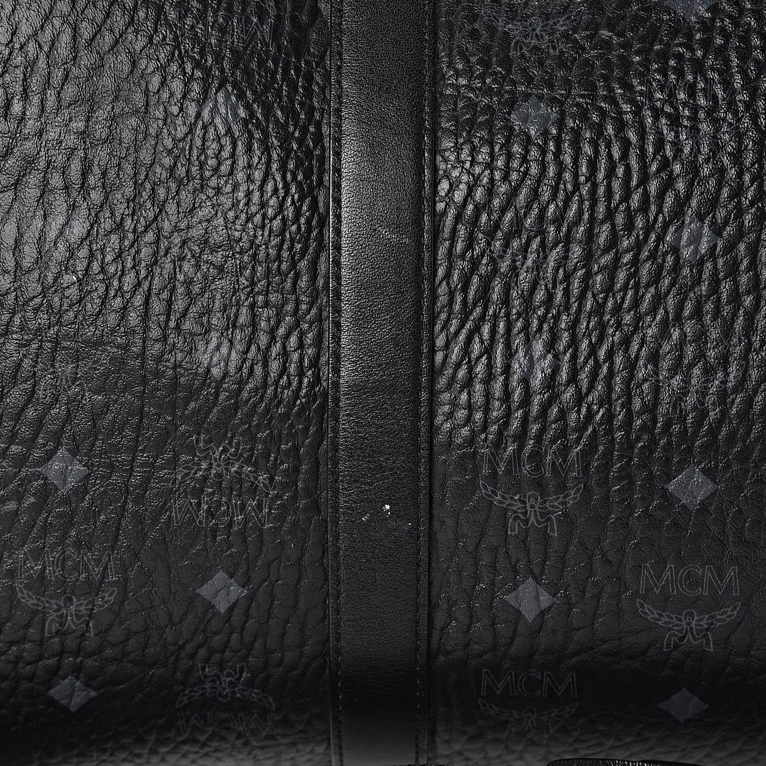 MCM Visetos XLarge Traveler Weekender Bag Black 21 of 22