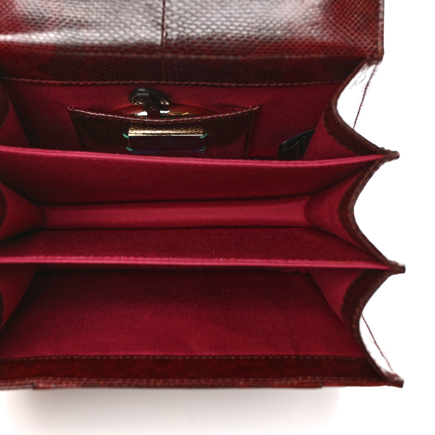 Bulgari Shiny Karung Serpenti Forever Top Handle Dark Red 5 of 9