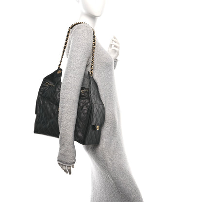 Chanel Caviar Quilted Medium Chanel 25 Handbag Black 2 of 11