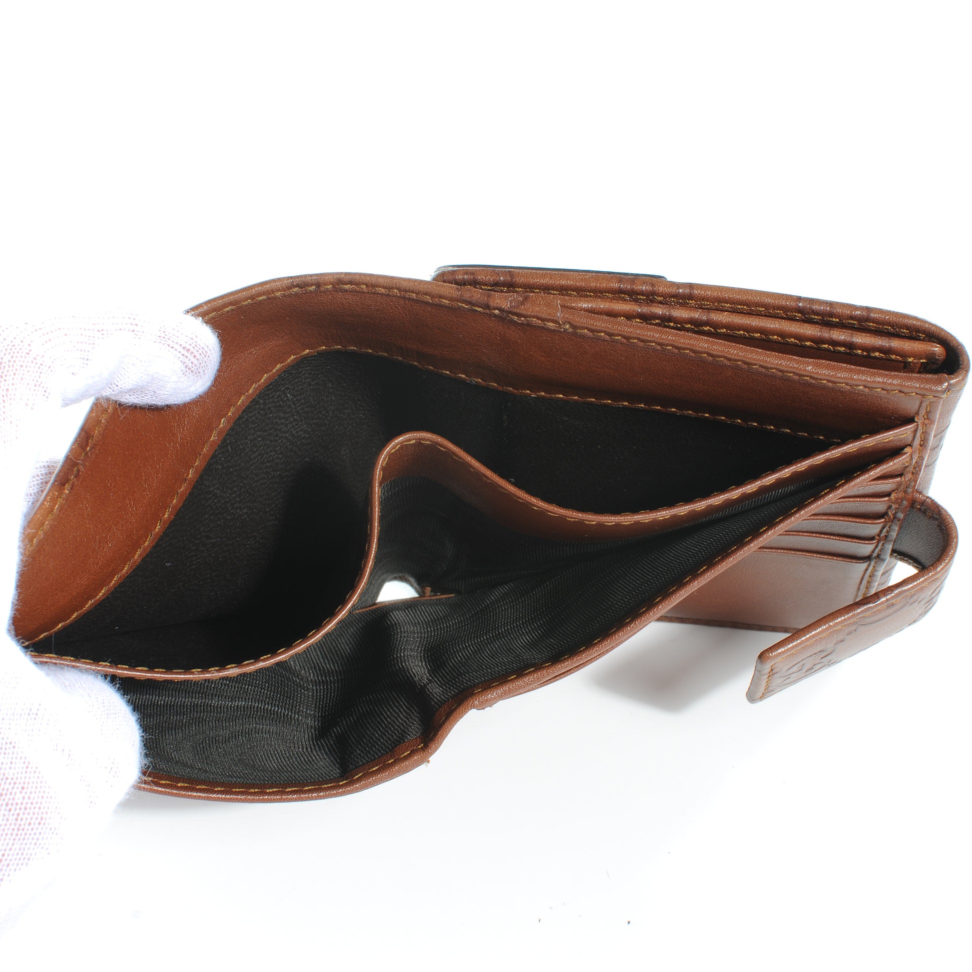 Gucci Guccissima New Britt Compact Wallet Brown 7 of 8