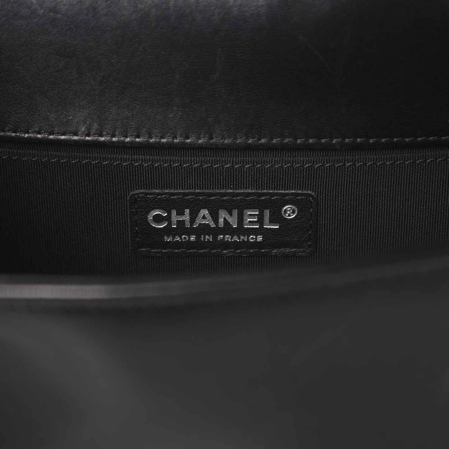 Lambskin Quilted Medium Boy Flap Black