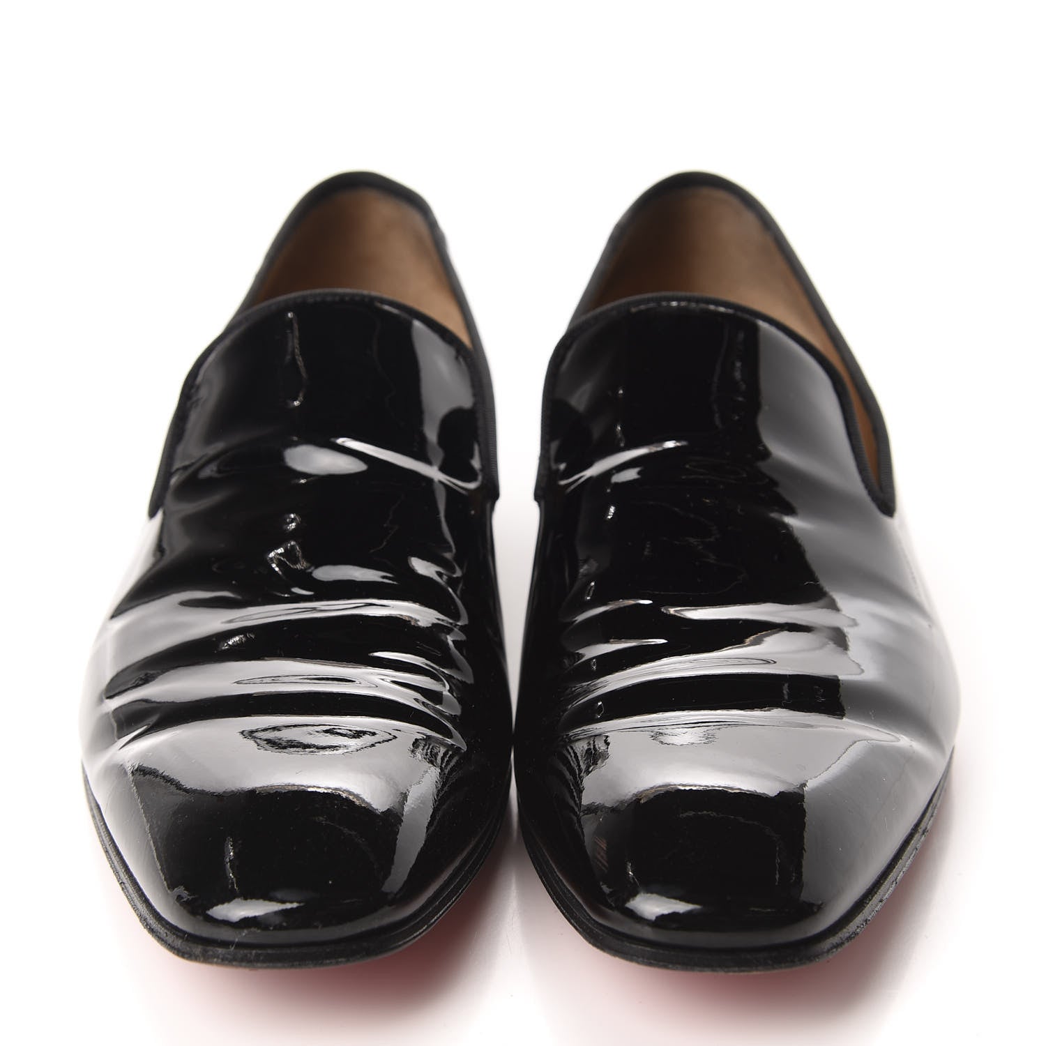 Christian Louboutin Patent Mens Dandelion Flat Loafers 43 Black 2 of 14