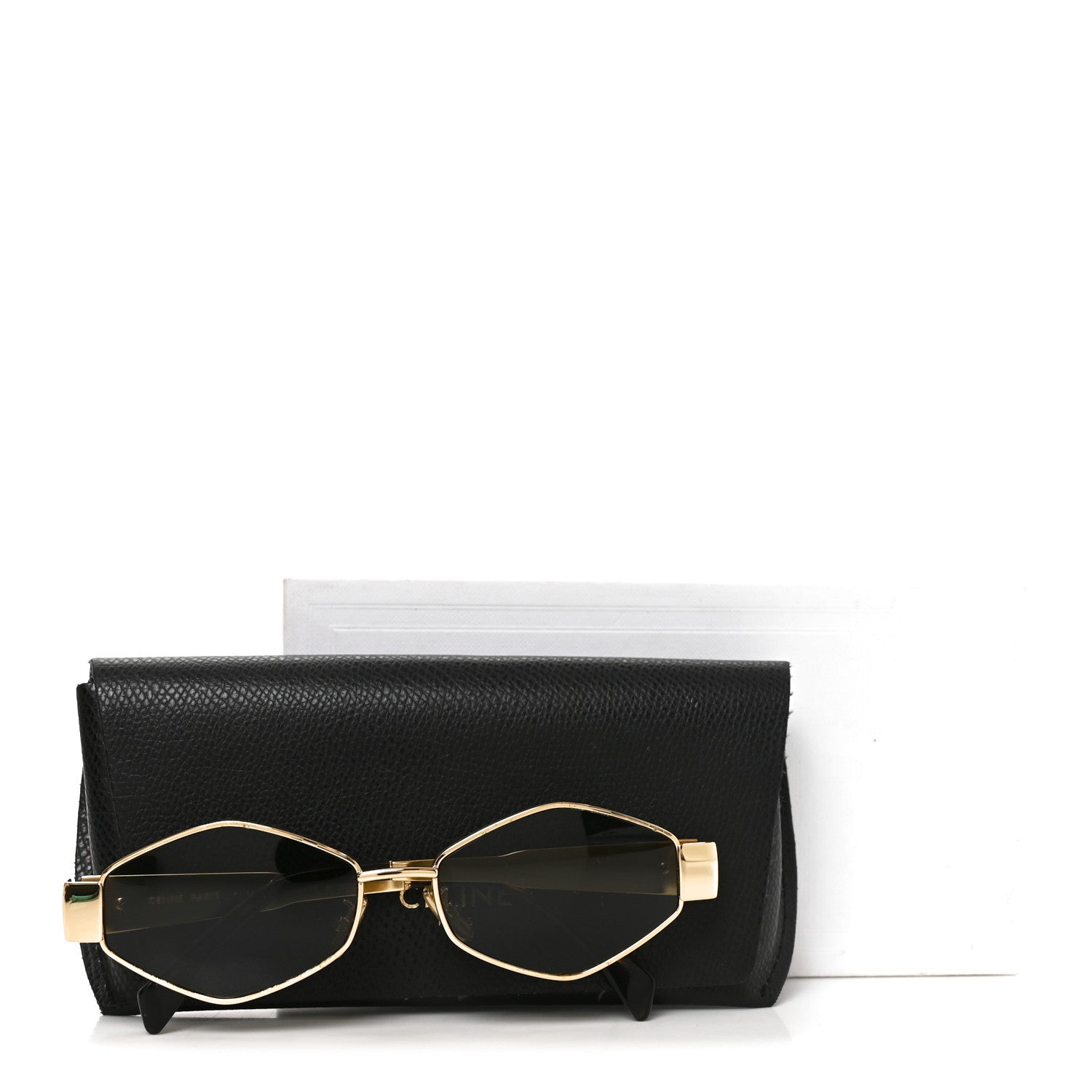 Celine Metal Triomphe 02 Sunglasses CL40254U Gold Green 7 of 7
