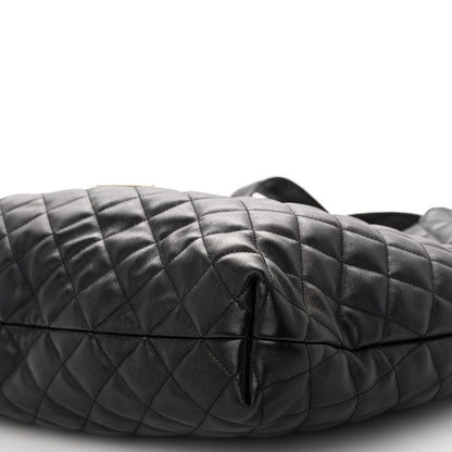 Saint Laurent Lambskin Quilted Maxi Icare Shopping Tote Black 10 of 10