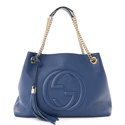 Gucci Cellarius Calfskin Medium Soho Chain Shoulder Bag Caspian 1 of 10