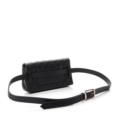 Chanel Grained Calfskin Quilted 2.55 Reissue Flap Belt Bag Clutch Black 3 of 13