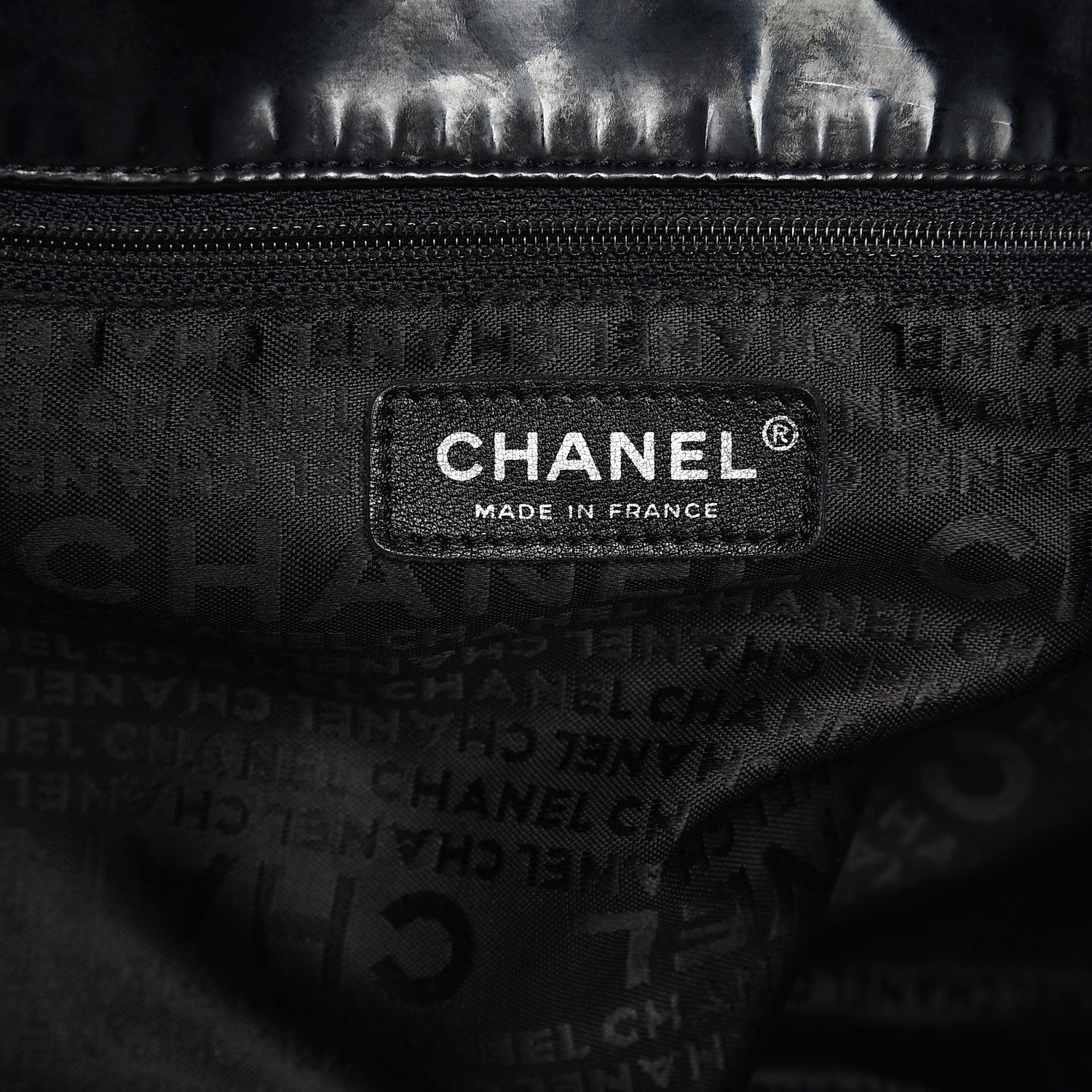 Chanel Vinyl XL Coco Cabas Black 6 of 12