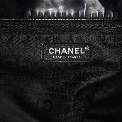 Chanel Vinyl XL Coco Cabas Black 6 of 12