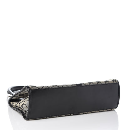 Gucci Monogram Bardot Shoulder Bag Black 4 of 8