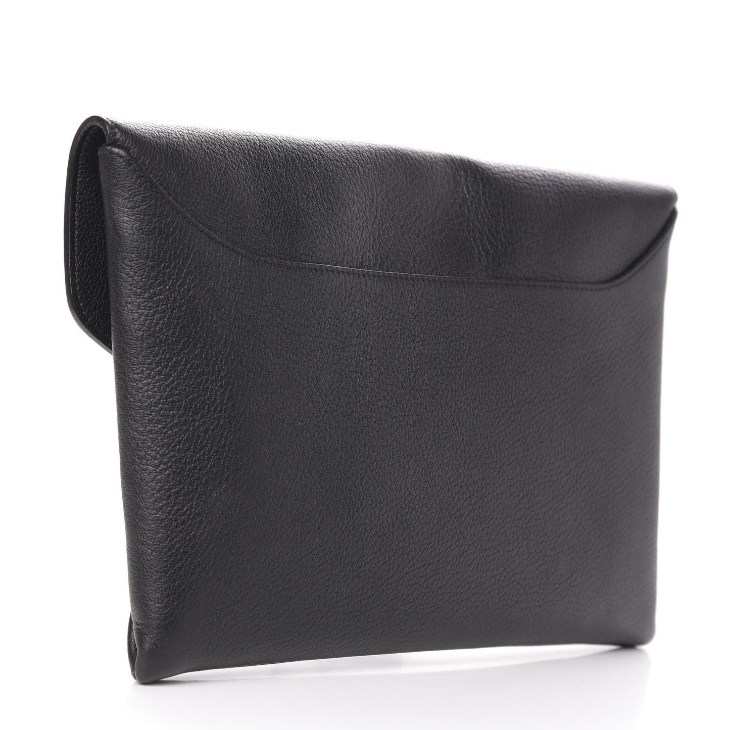Sugar Goatskin Medium Antigona Envelope Clutch Black