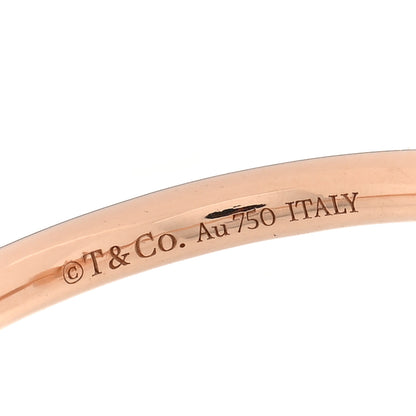 Tiffany 18K Rose Gold Mother of Pearl T Wire Ring 58 8.25 5 of 5