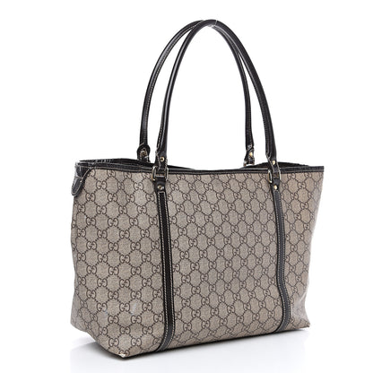 Gucci GG Plus Monogram Tattoo Heart Medium Joy Tote Dark Brown 2 of 16