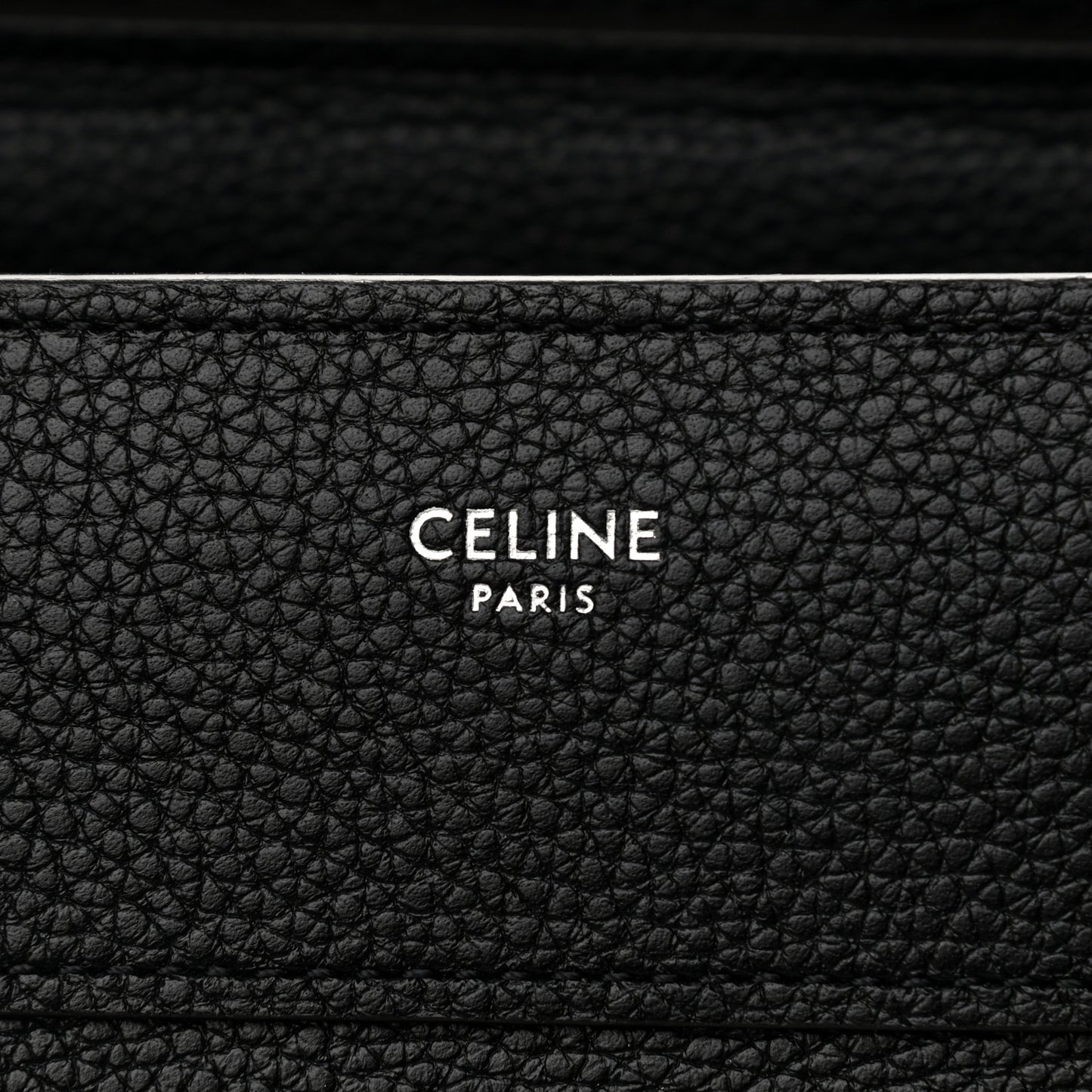 Drummed Calfskin Micro Luggage Black
