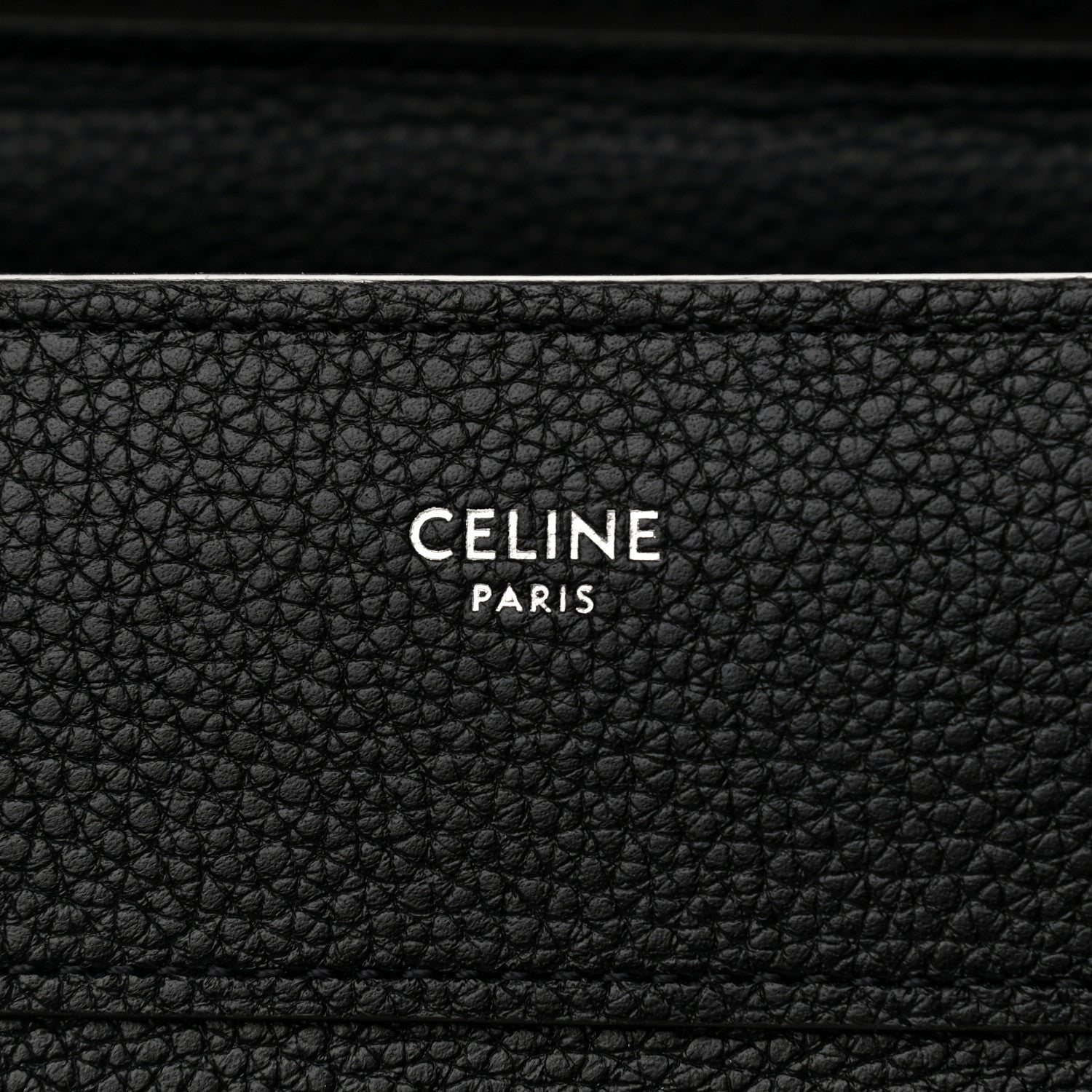 Celine Drummed Calfskin Micro Luggage Black 6 of 12