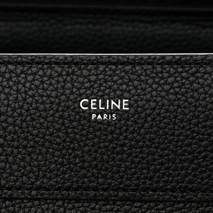 Celine Drummed Calfskin Micro Luggage Black 6 of 12