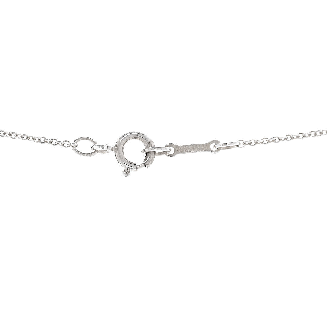 Sterling Silver Elsa Peretti 11mm Bean Pendant Necklace