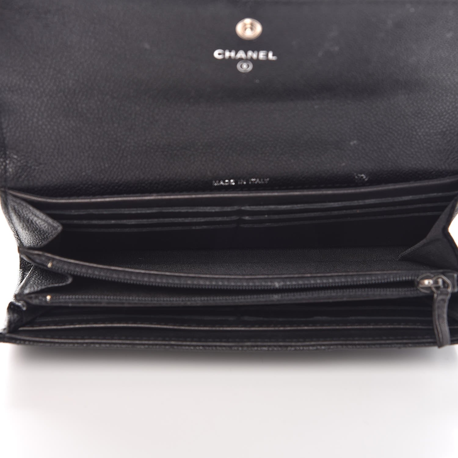 Chanel Caviar Quilted Boy Flap Wallet Black 5 of 10