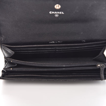 Chanel Caviar Quilted Boy Flap Wallet Black 5 of 10