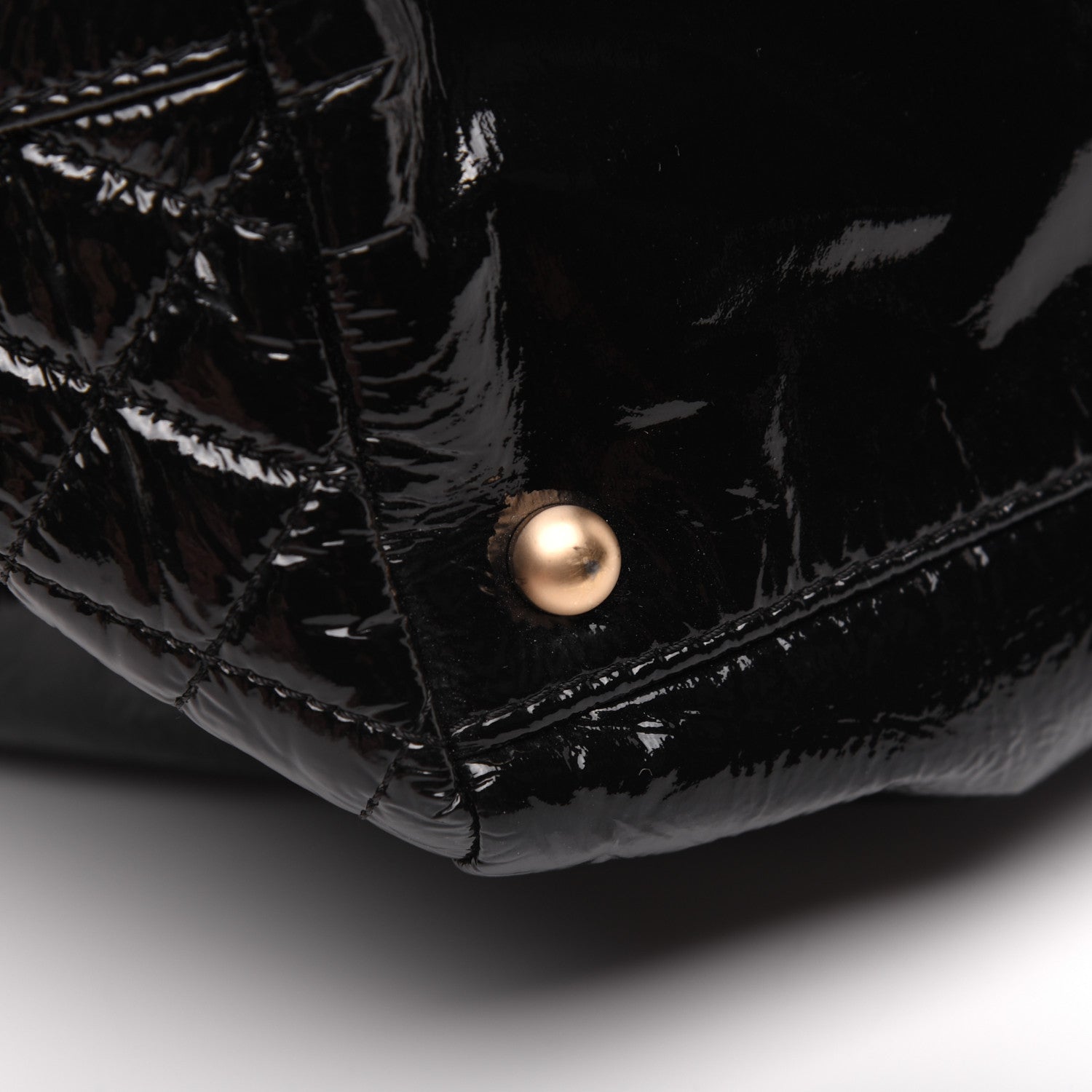 Chanel Vinyl Rock and Chain Bowler Black 15 of 21