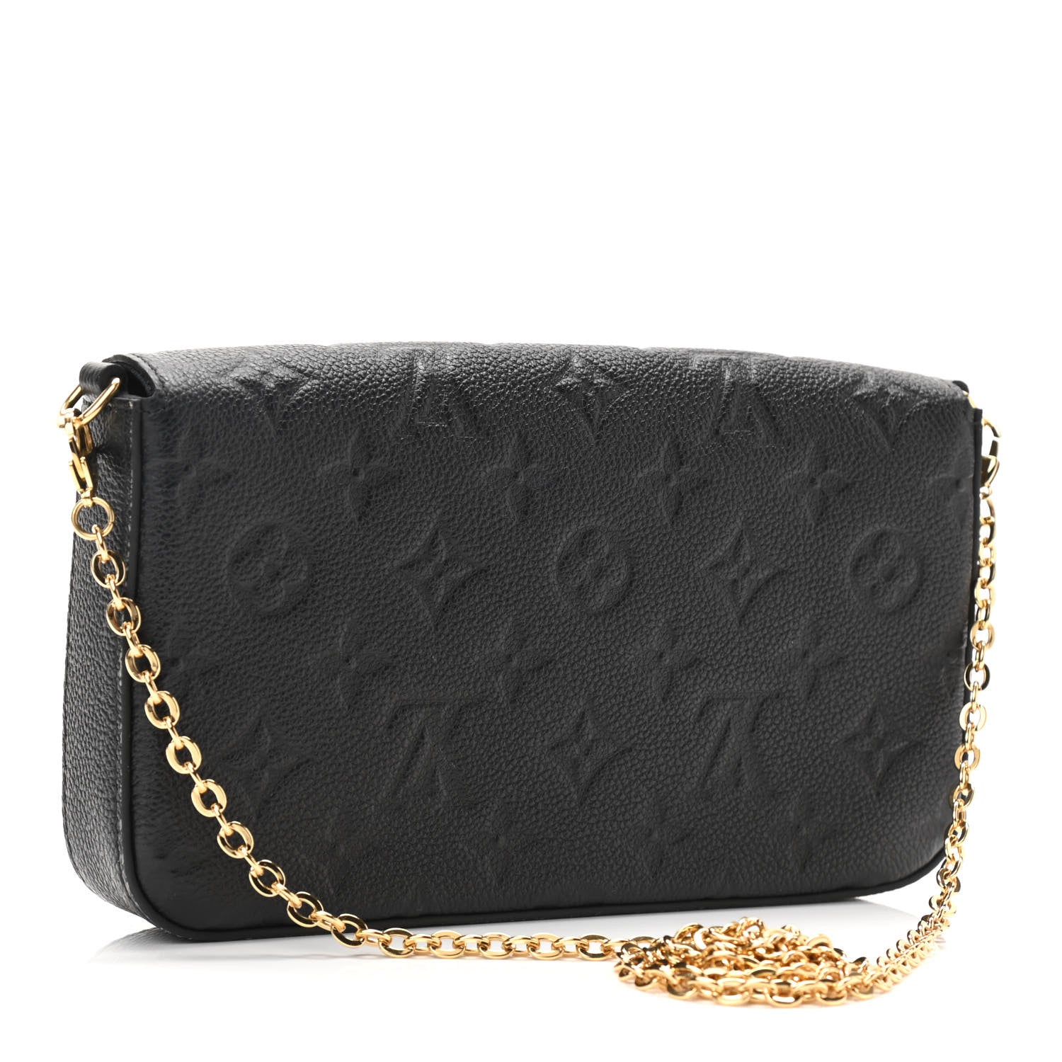 Louis Vuitton Empreinte Pochette Felicie Chain Wallet Black 4 of 11
