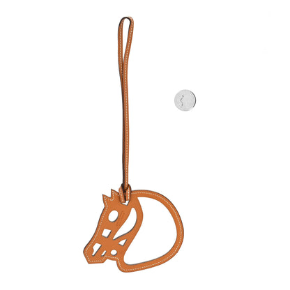 Hermes Swift Paddock Cheval Horse Bag Charm Gold 2 of 3