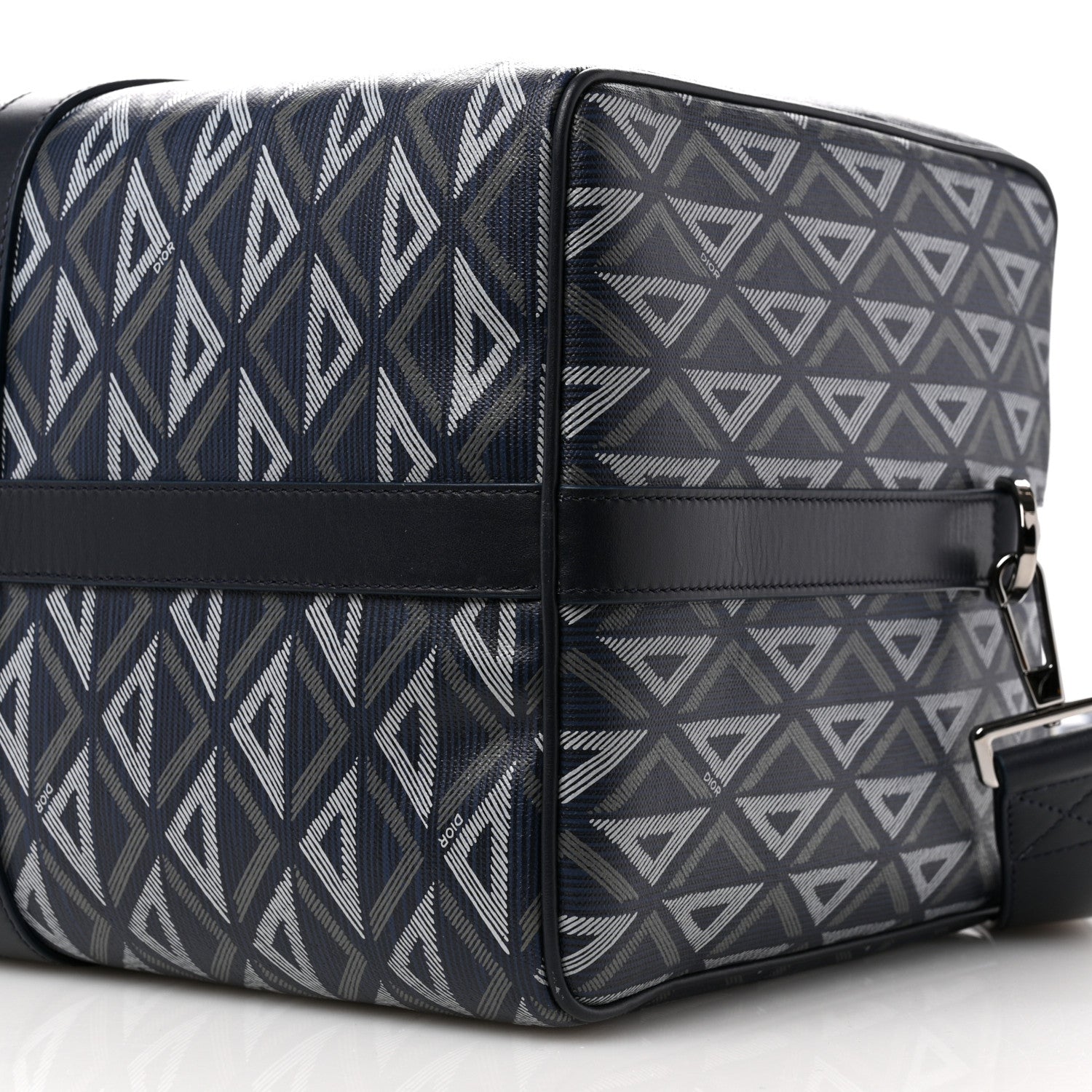 Christian Dior Coated Canvas CD Diamond Lingot 50 Bag Navy 9 of 9