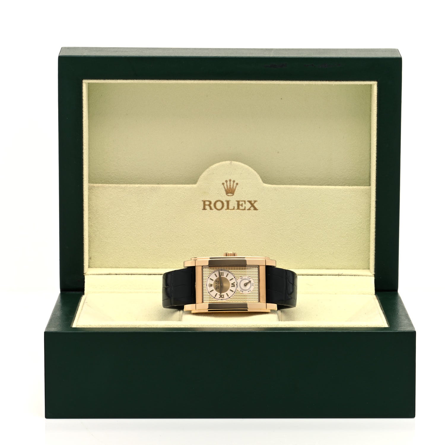 Rolex 18K Yellow Gold Alligator 28mm Cellini Prince Manual Winding Watch 5440/8 5 of 5