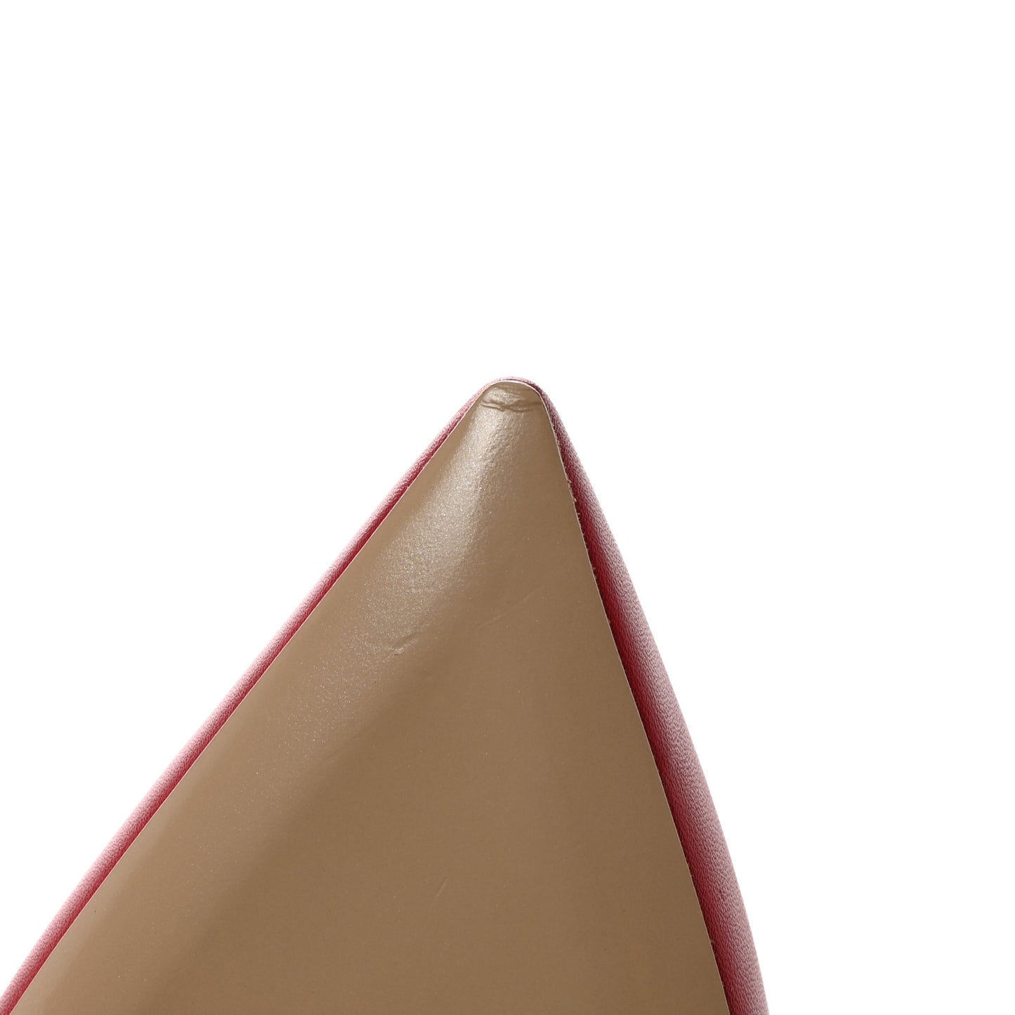 Calfskin Lacquered Monochrome Rockstud Ballerina Flats 37.5 Rosso Valentino