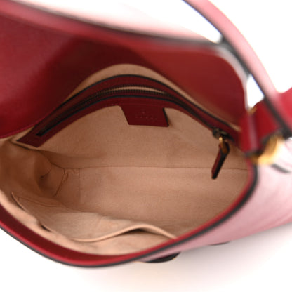Gucci New Sakai Calfskin Lux Small Dahlia Messenger Shoulder Bag New Cherry Red 5 of 11