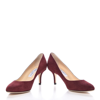 Jimmy Choo Suede Irena Sue 65 Pumps 36 Claret 5 of 11