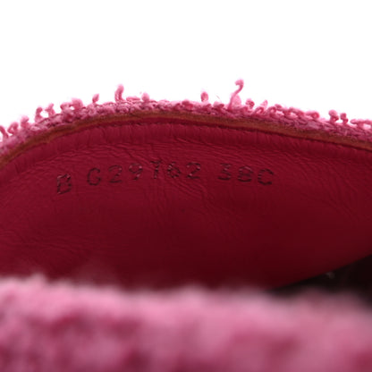 Chanel Fabric Grosgrain CC Espadrilles 38 Dark Pink Black 9 of 10