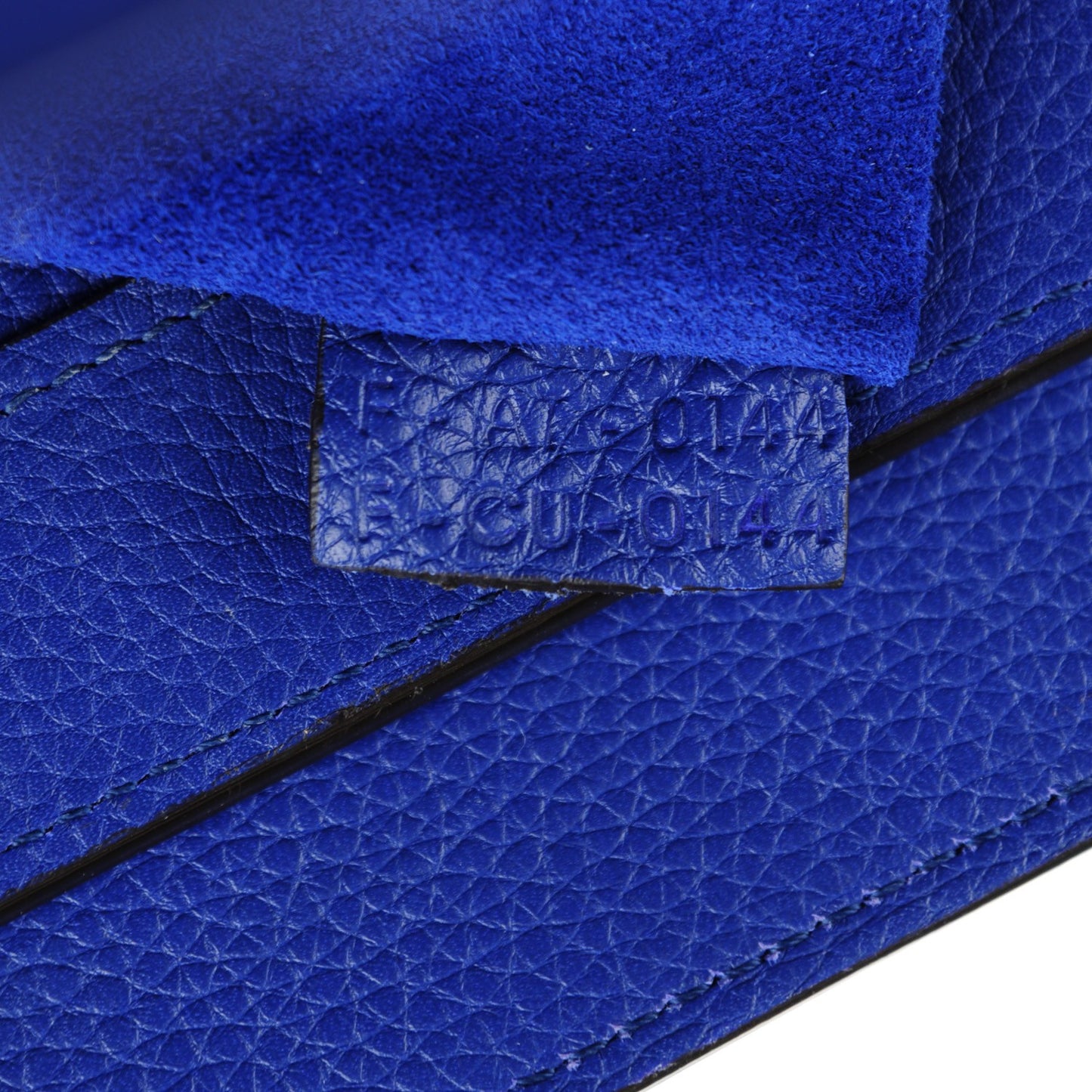 Drummed Calfskin Mini Luggage Indigo