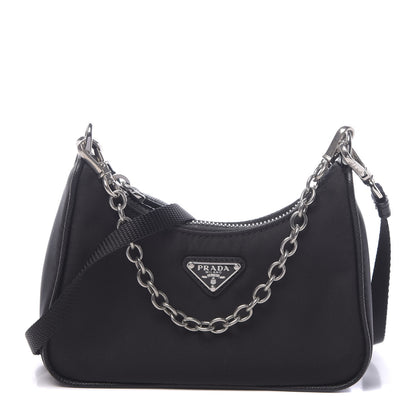 Prada Tessuto Nylon Mini Re-Edition 2000 Shoulder Bag Black 1 of 10