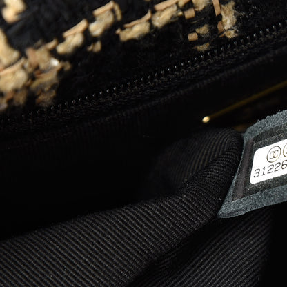 Chanel Tweed Quilted Medium Chanel 19 Flap Black Beige 9 of 12