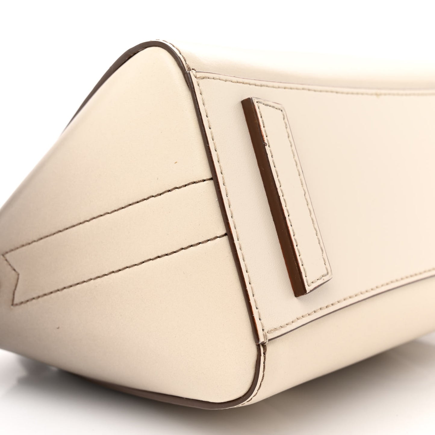 Box Calfskin Gradient Mini Lock Antigona Shoulder Bag Brown Beige