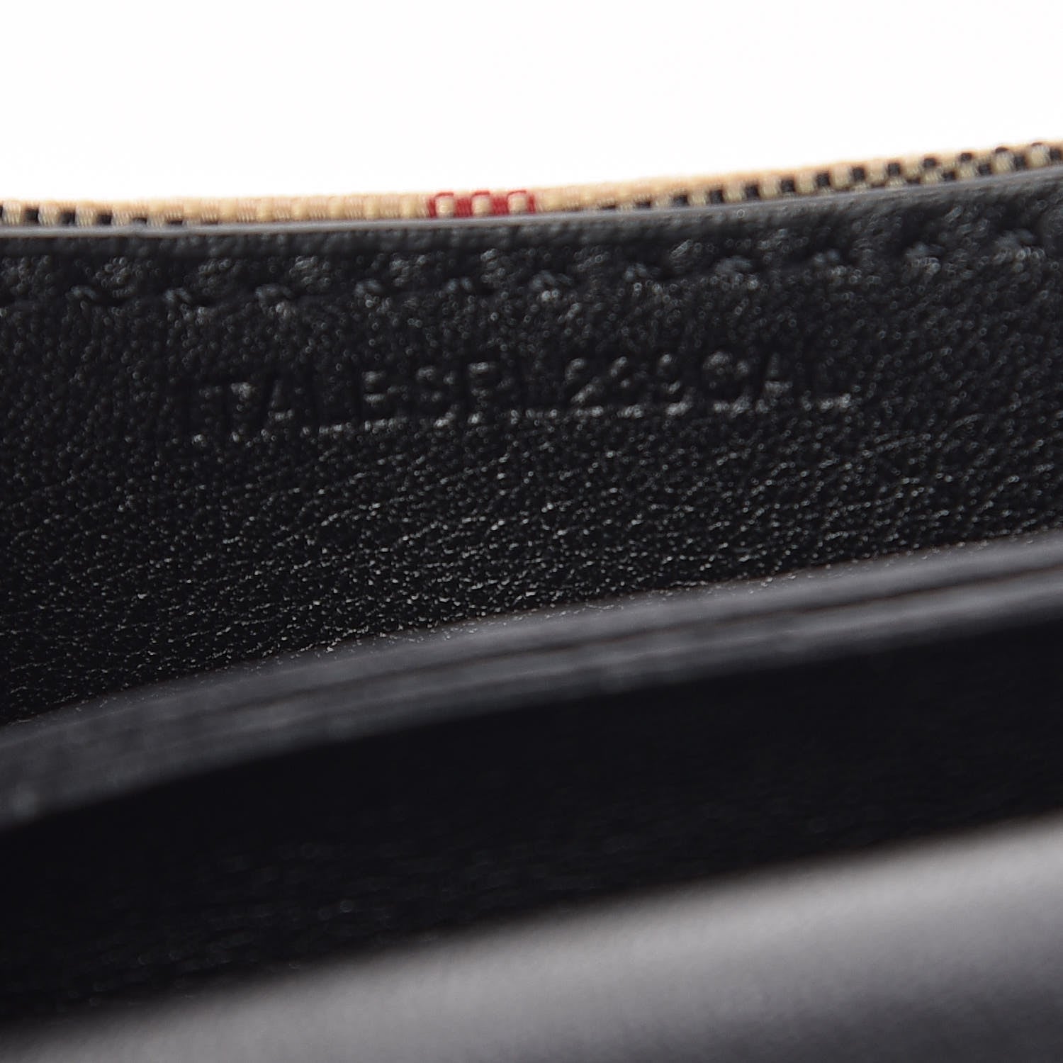 Burberry Calfskin House Check Chesam Card Case Black 7 of 7