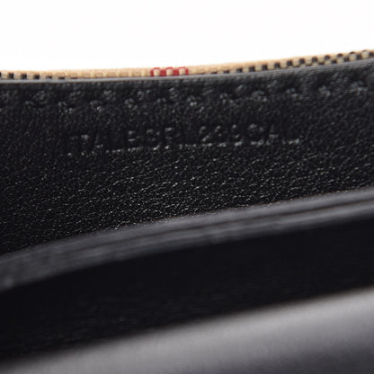 Burberry Calfskin House Check Chesam Card Case Black 7 of 7