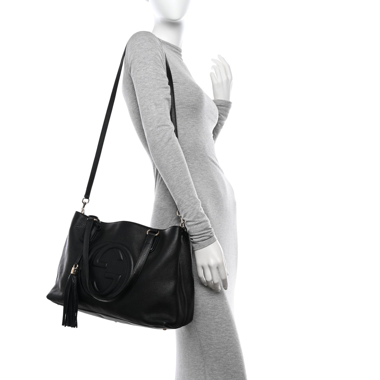 Cellarius Calfskin Medium Soho Working Tote Black