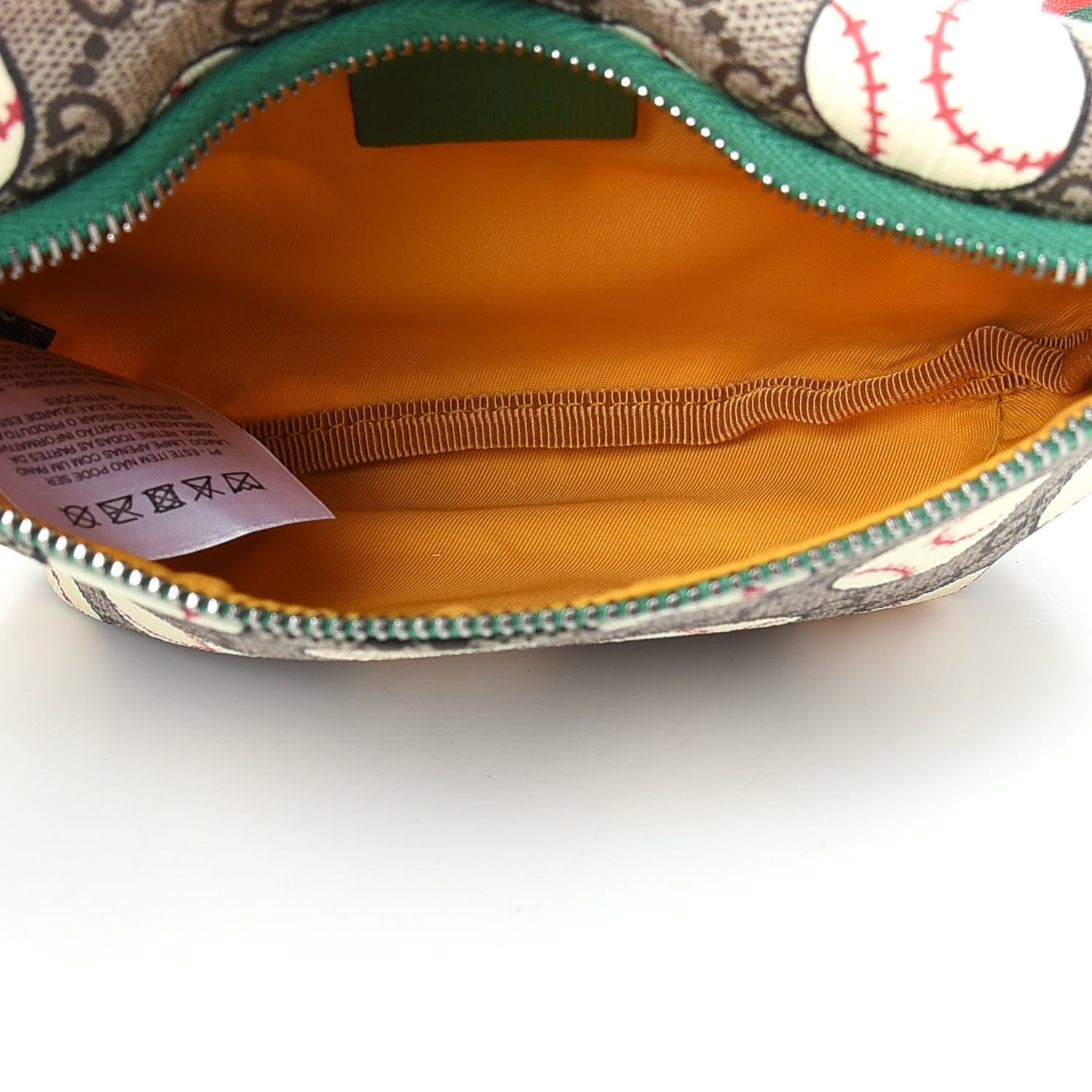 Gucci GG Supreme Monogram Baseballs Web Childrens Belt Bag 5 of 9