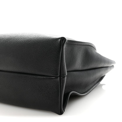 Salvatore Ferragamo Calfskin Maxi Gancini Tote Black 9 of 9