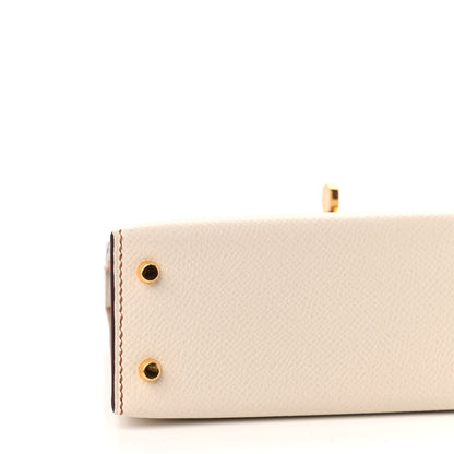 Hermes Epsom Horseshoe Mini Kelly Sellier 20 Nata Gold 7 of 8