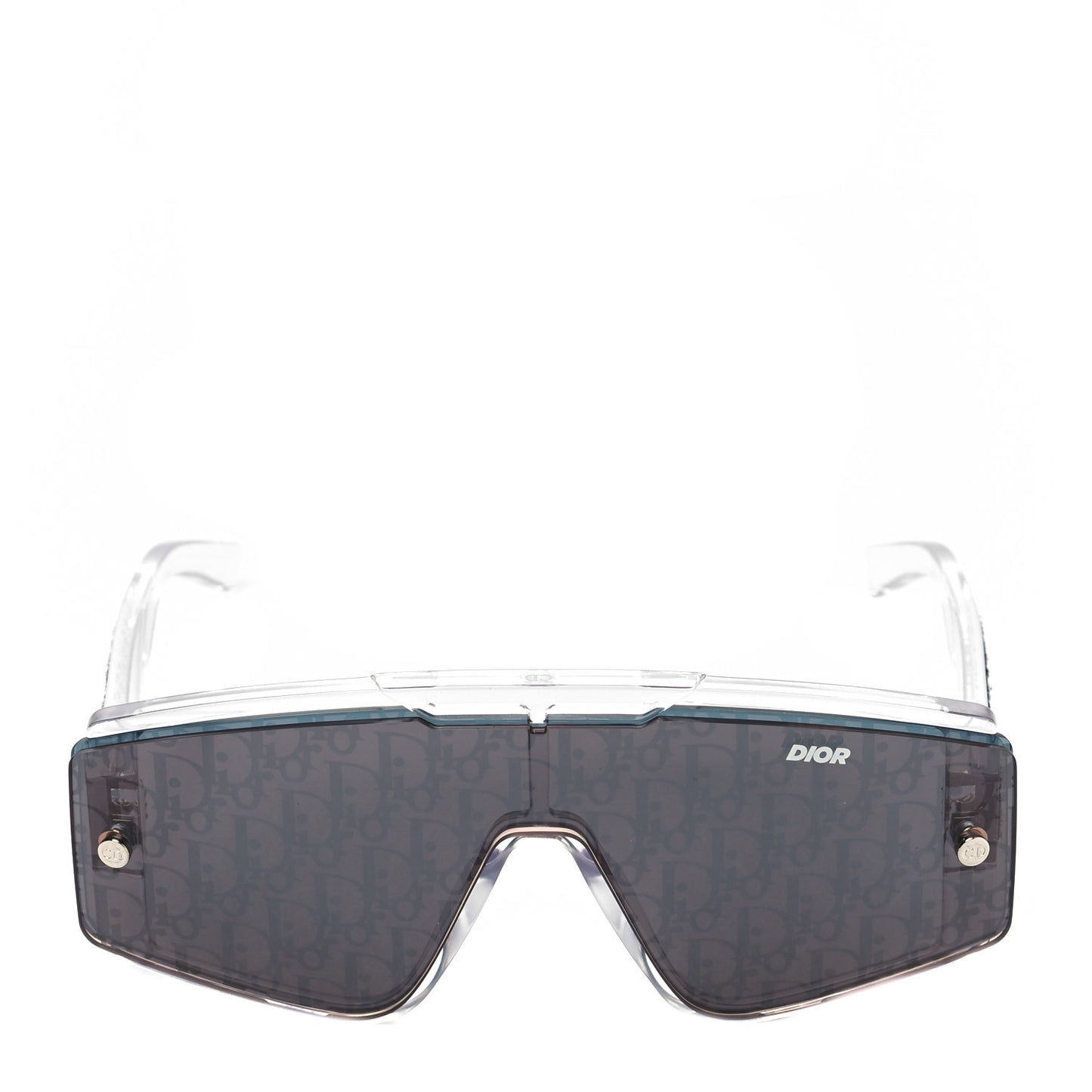Acetate Diorxtrem MU Oblique Mask Sunglasses Crystal