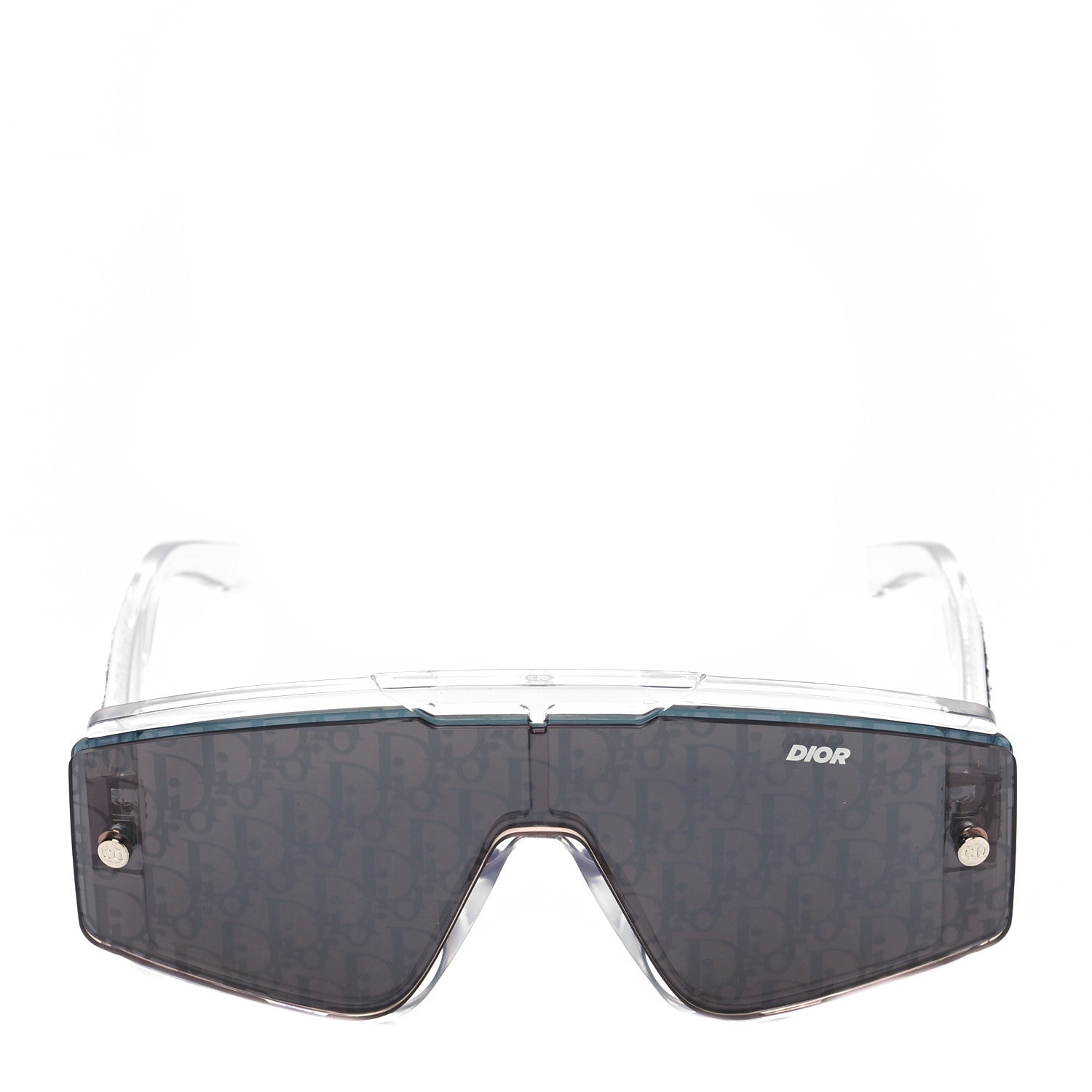 Christian Dior Acetate Diorxtrem MU Oblique Mask Sunglasses Crystal 2 of 7