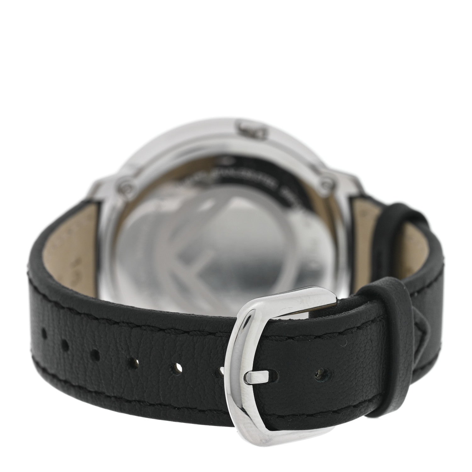 Fendi Stainless Steel Calfskin 36mm Fendi Run Away Quartz Watch Black 3 of 4