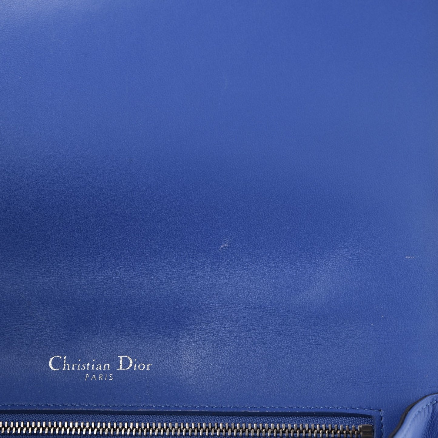 Lambskin Medium Diorama Flap Bag Blue