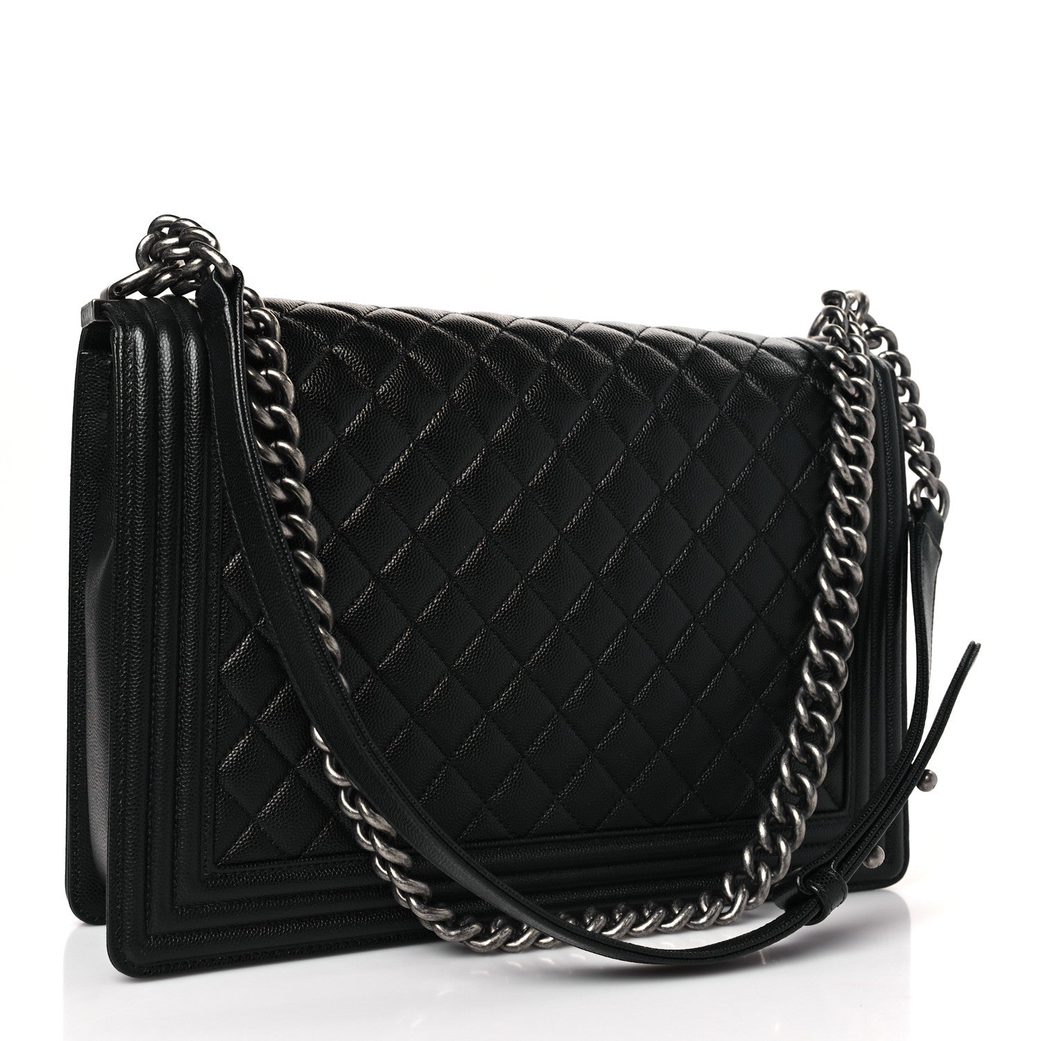 Chanel Caviar Quilted Large Boy Flap Black 3 of 9